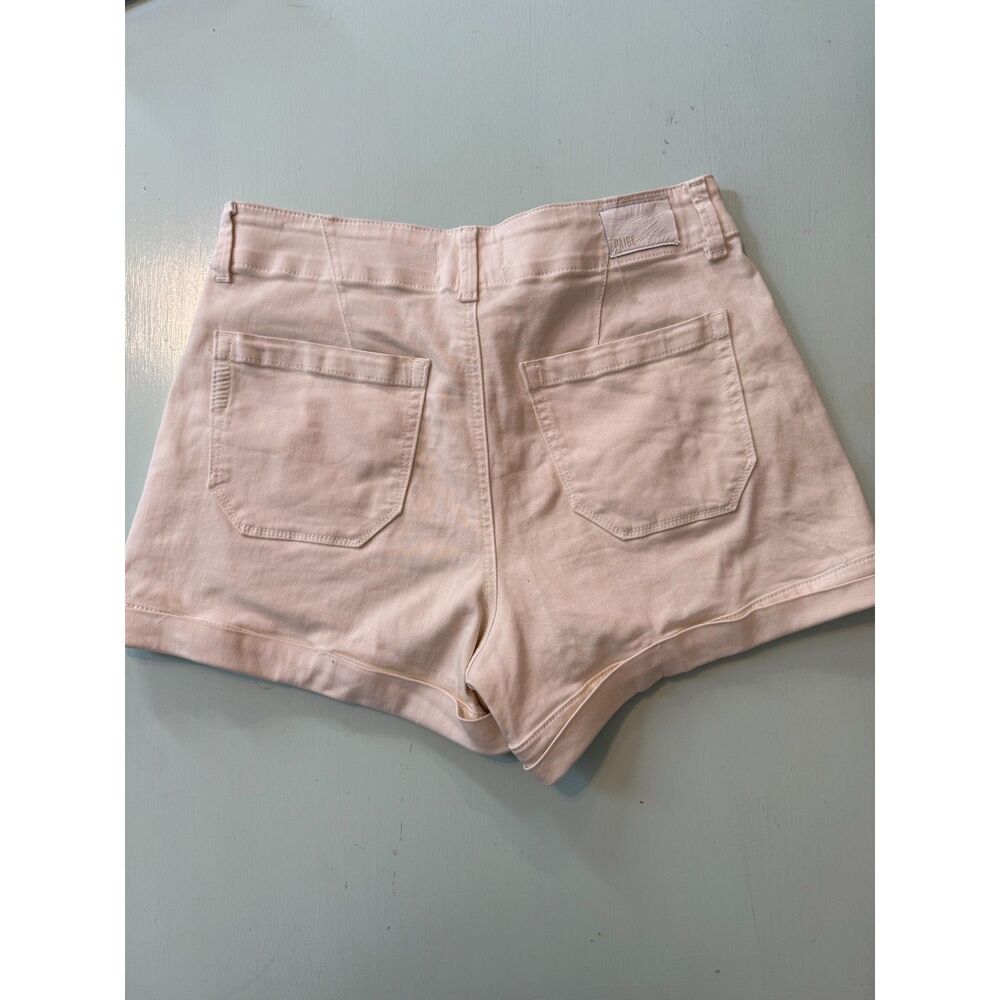 PAIGE Brooklyn Shorts Quartz Sand Size 27 High Rise Cuffed Denim Utility